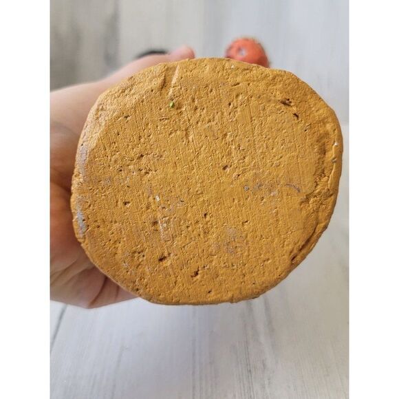 Vintage rustic paper mache witch pumpkin Halloween prop Decor figure - Picture 11 of 11